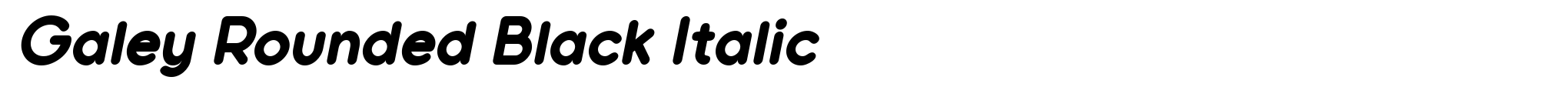 Galey Rounded Black Italic image
